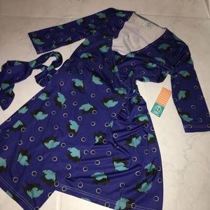 NWT TRACY NEGOSHIAN WRAP DRESS SIZE XS